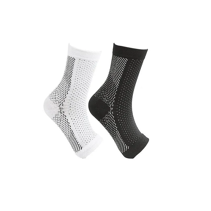 2pars Neuropatía Calcetines de compresión Soporte de arco de tobillo Proteger calcetines