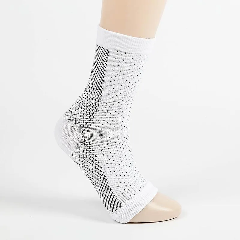 2pars Neuropatía Calcetines de compresión Soporte de arco de tobillo Proteger calcetines