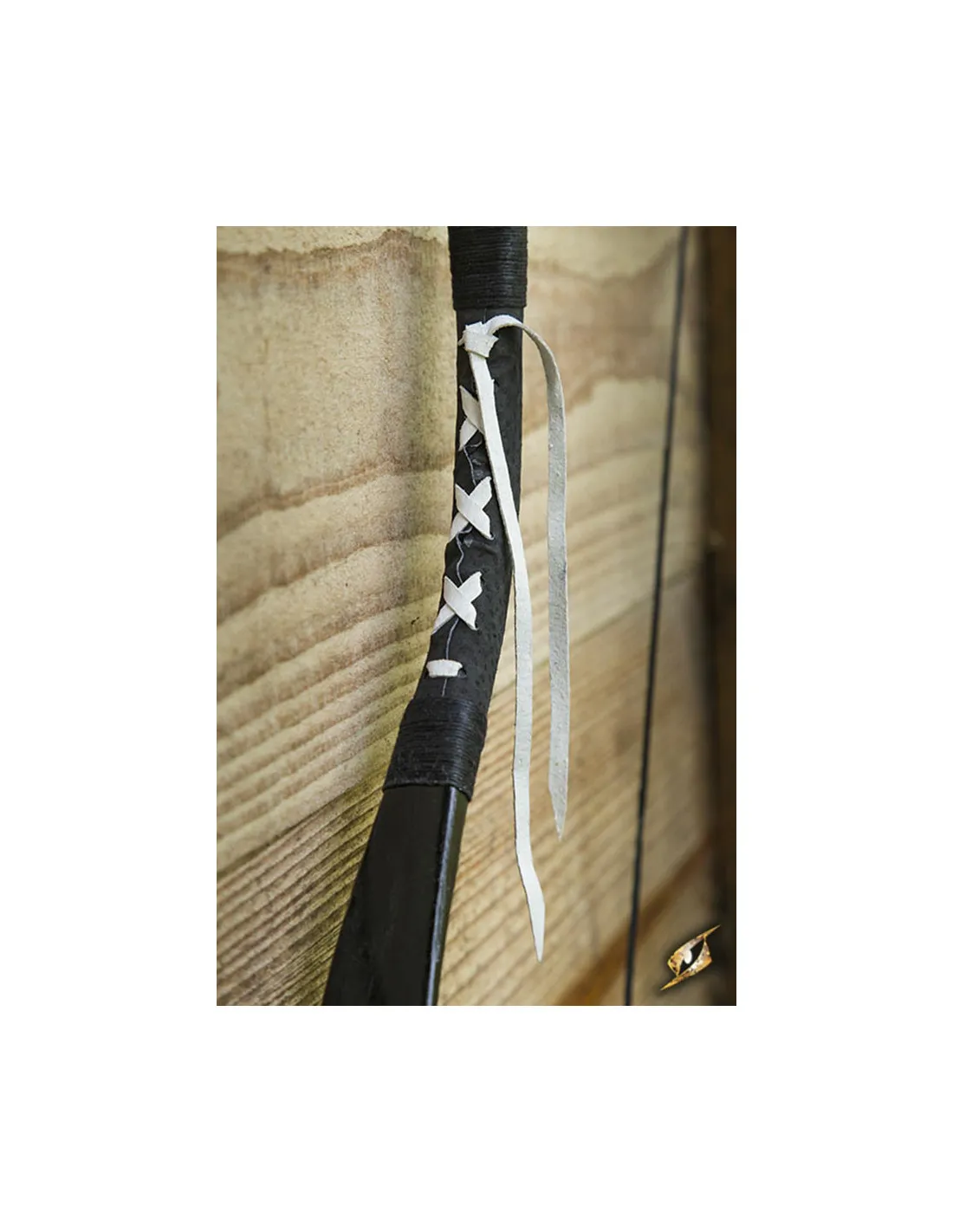 Arco medieval Deluxe negro para caballo. Cuerda 115 cm.