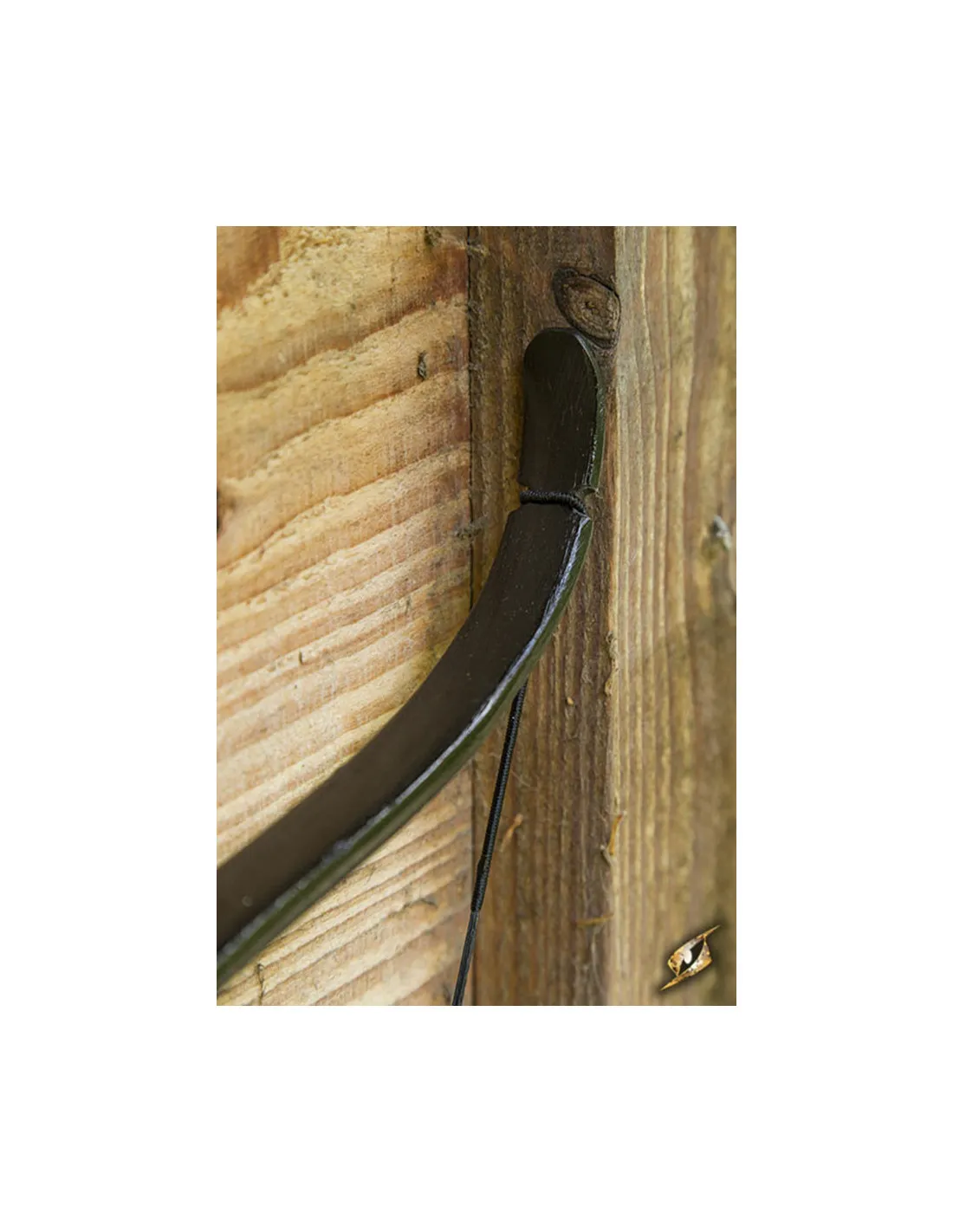 Arco medieval Deluxe negro para caballo. Cuerda 115 cm.