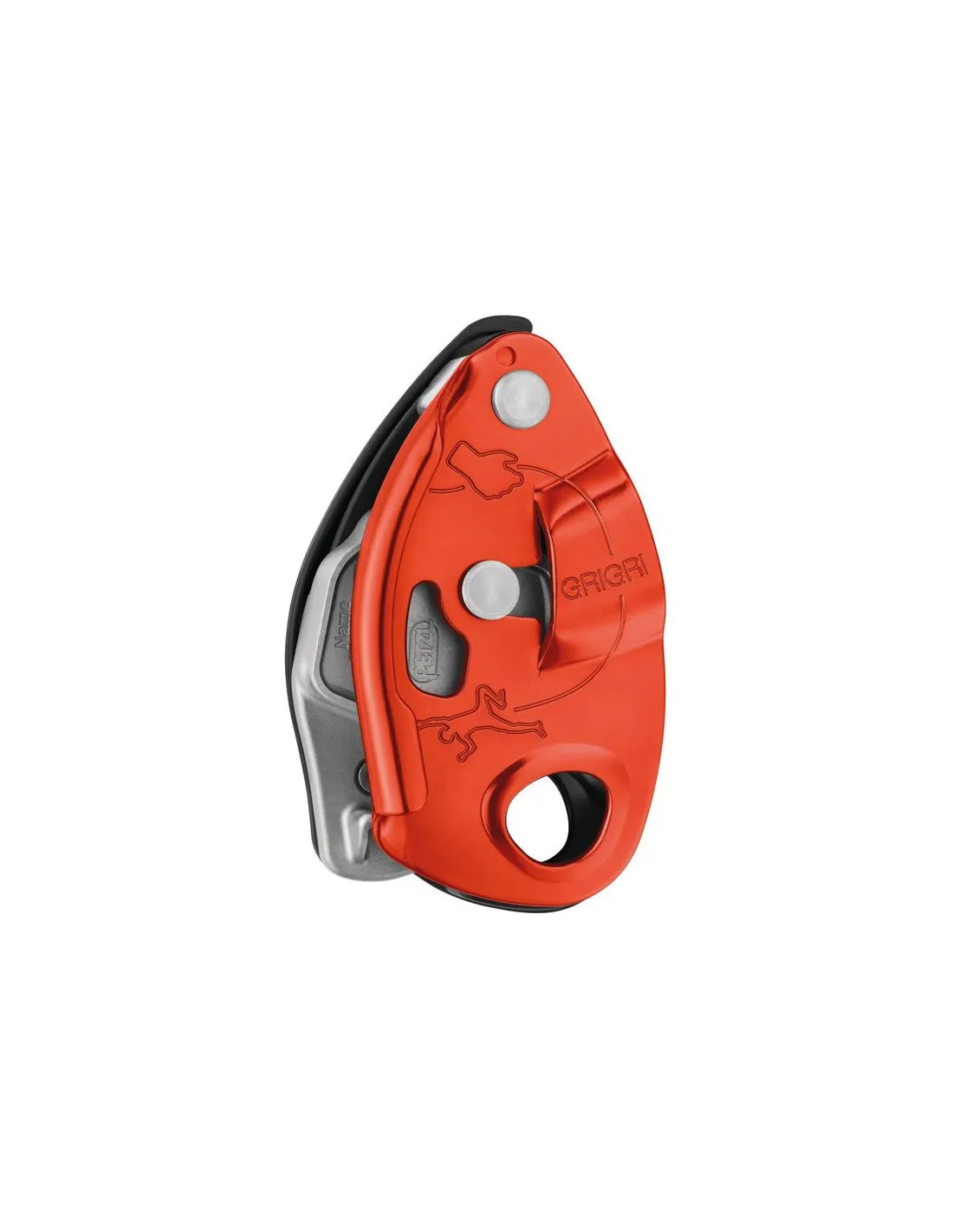 Asegurador Con Bloqueo Asistido Mediante Leva Petzl Grigri® Rojo/Naranja