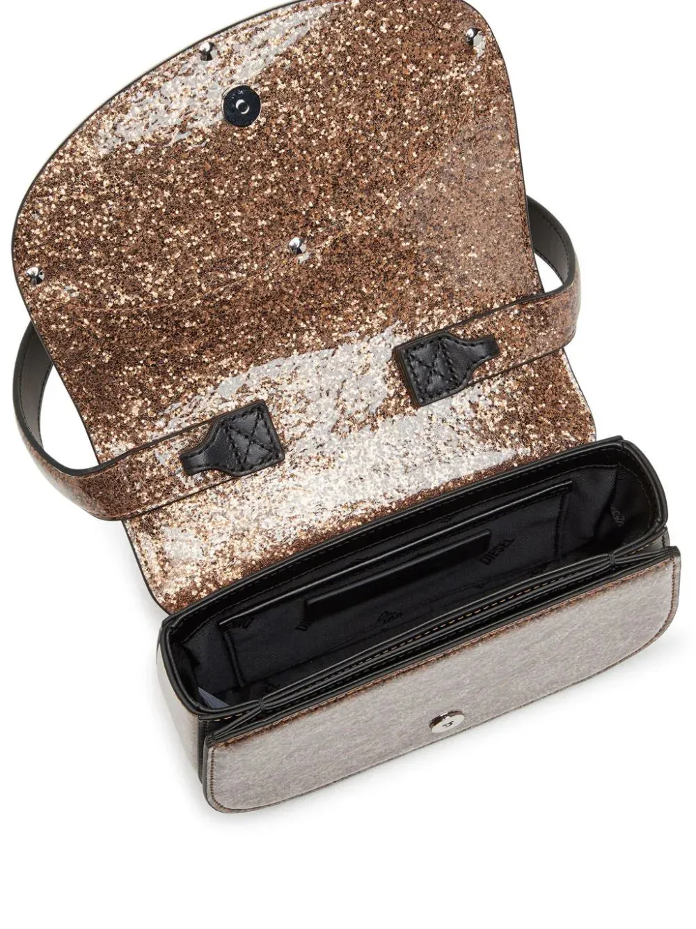 BOLSO 1DR GLITTER ORO