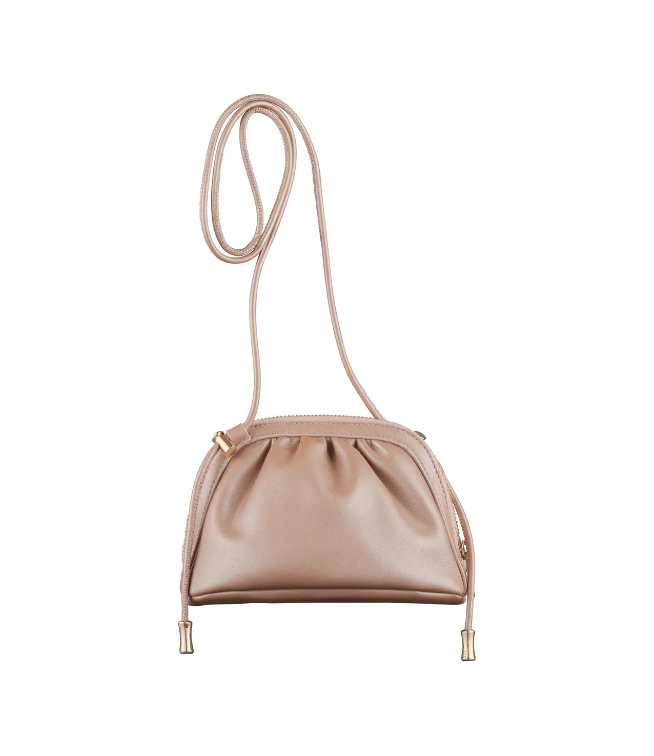 BOLSO BANDOLERA NINON SMALL ROSA SATINADO