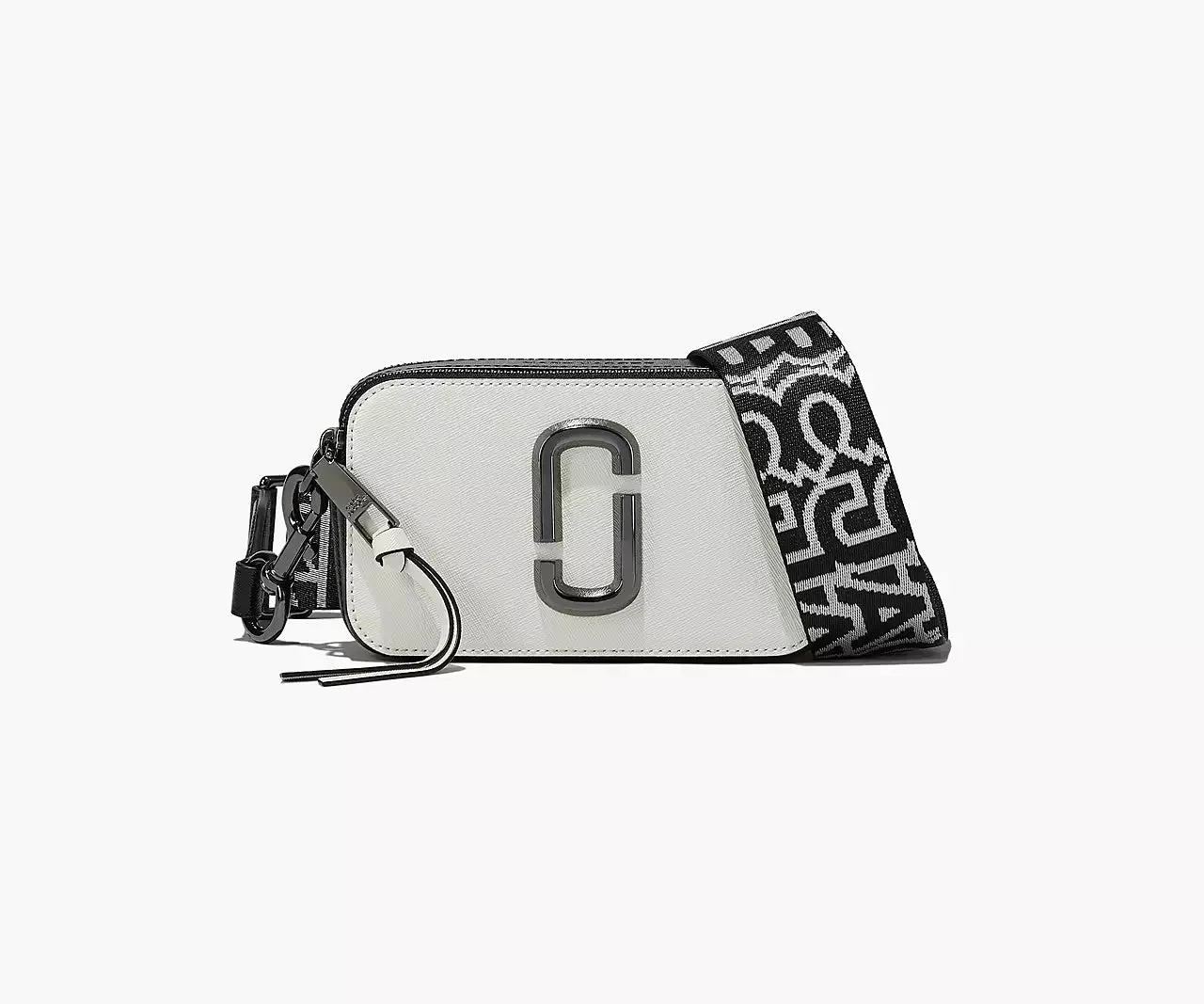 BOLSO BANDOLERA SNAPSHOT BLANCO NEGRO