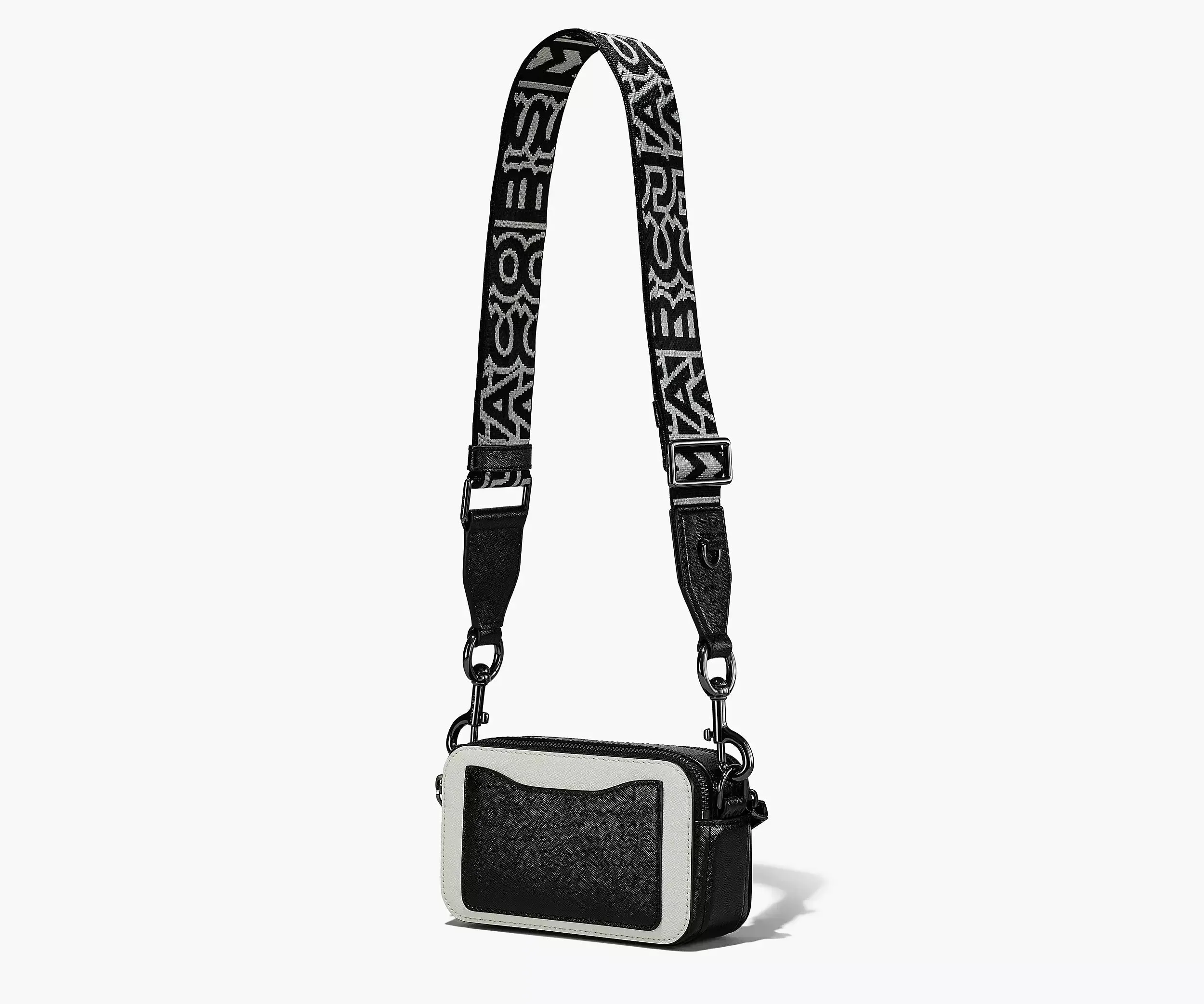 BOLSO BANDOLERA SNAPSHOT BLANCO NEGRO