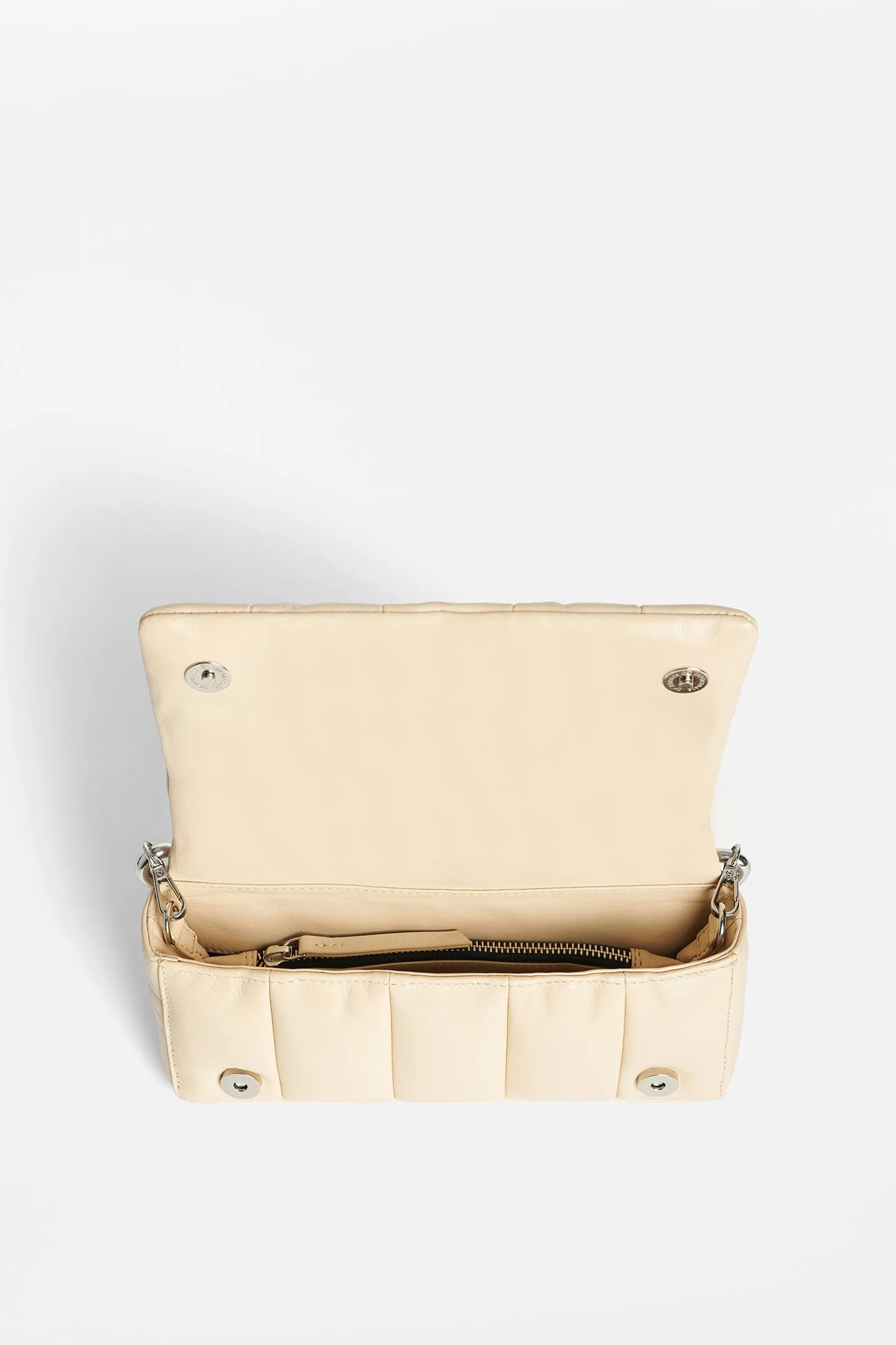 BOLSO PIEL ACOLCHADO HERA BEIGE
