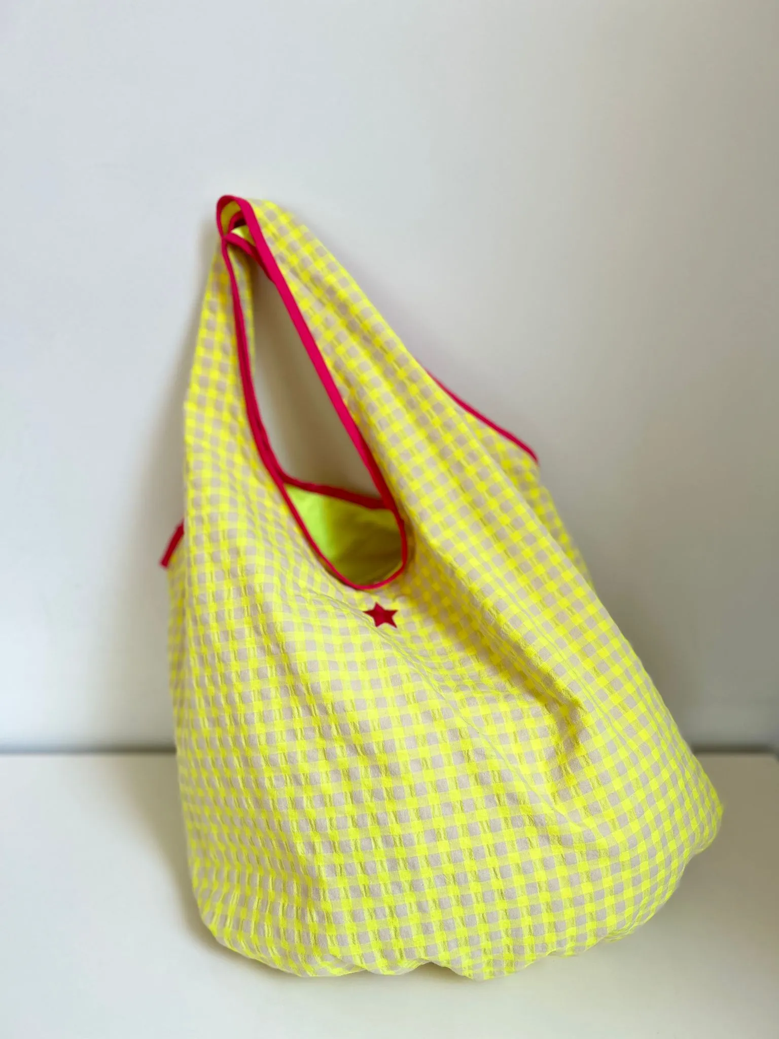 BOLSO VICHY AMARILLO