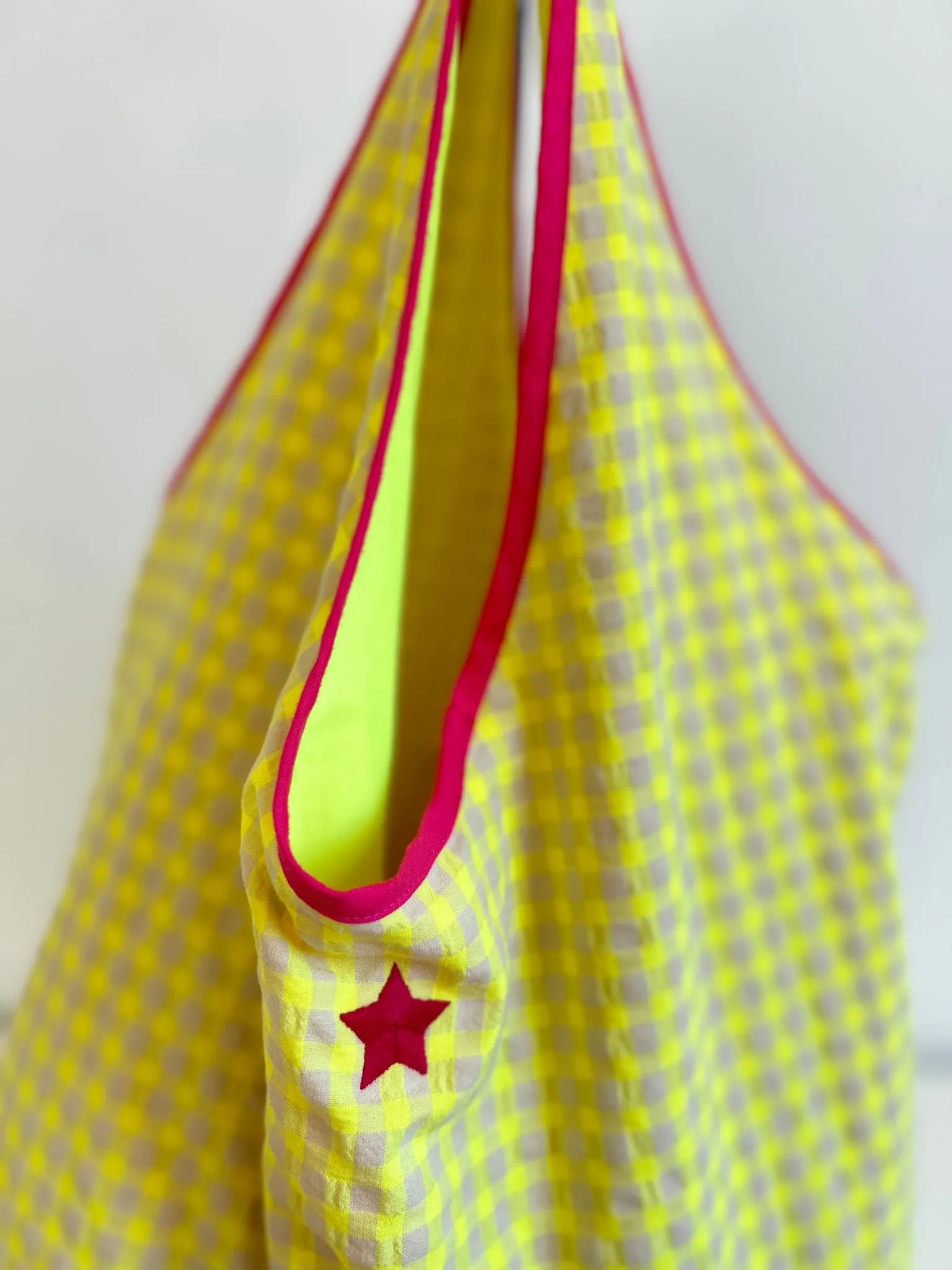 BOLSO VICHY AMARILLO