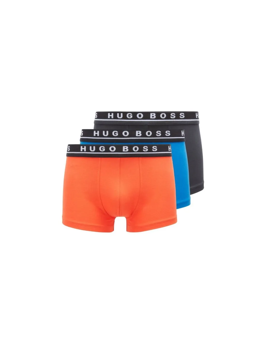 BOSS PACK3 CALZONCILLOS BOXERS CORTOS EN ALGODÓN ELÁSTICO