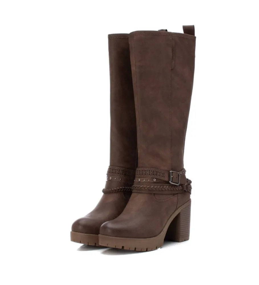 BOTAS 171491 MARRóN ALTURA TACóN 8CM