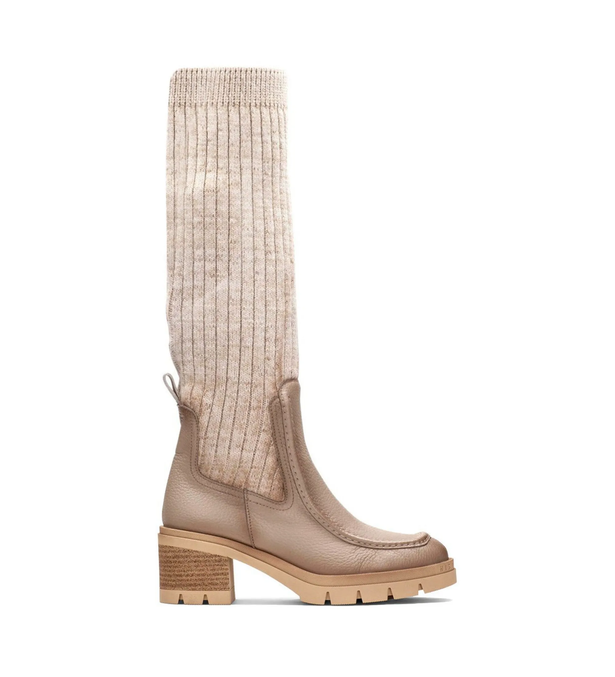 BOTAS DE PIEL INGRID MARRóNALTURA TACóN 6CM
