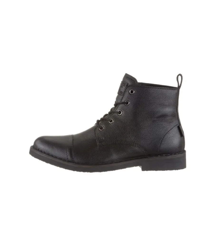Botas de piel Track negro