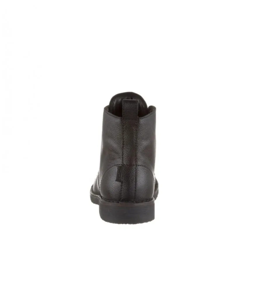 Botas de piel Track negro