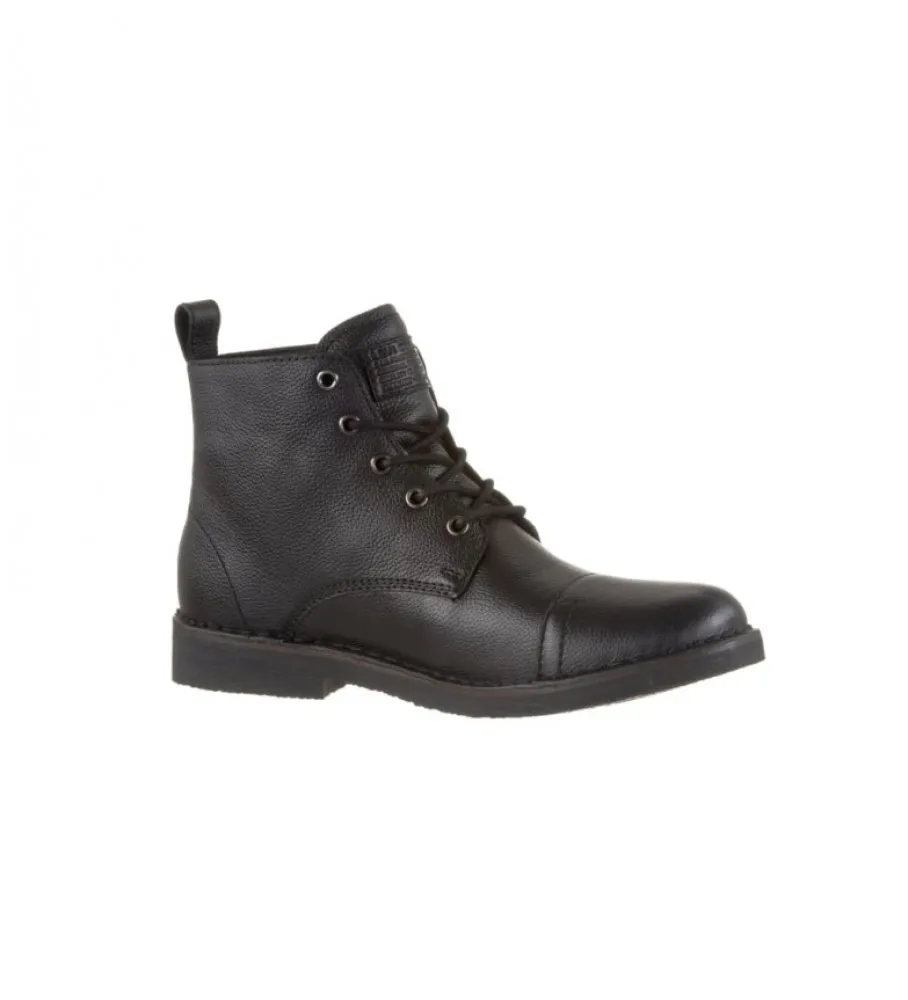 Botas de piel Track negro