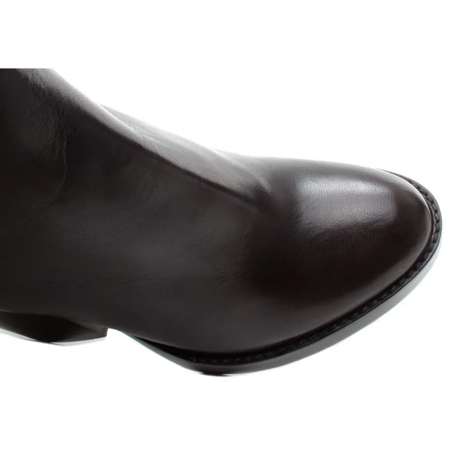 Botas Mujeres PREMIATA M5478 Caoba Zip Cuero Marron