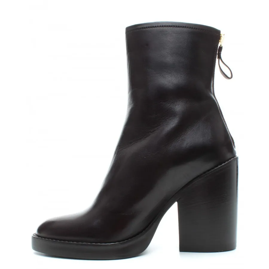 Botas Mujeres PREMIATA M5478 Caoba Zip Cuero Marron