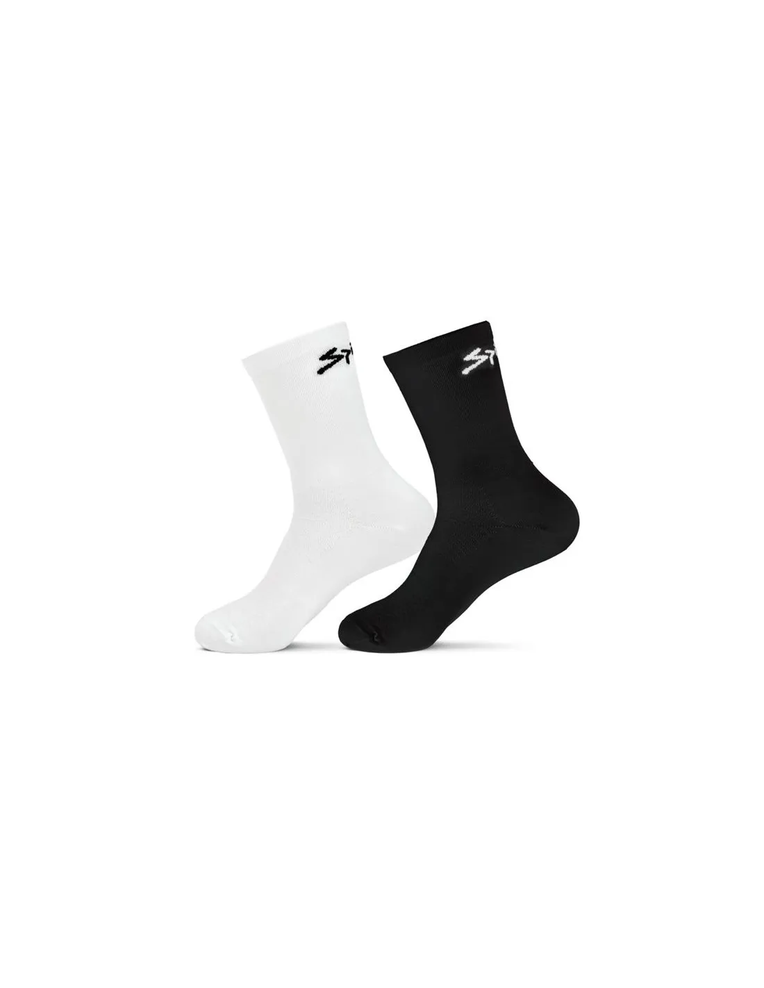 CALCETINES DE CICLISMO SPIUK PACK UDS. ANATOMIC MEDIO BLANCO  NEGRO