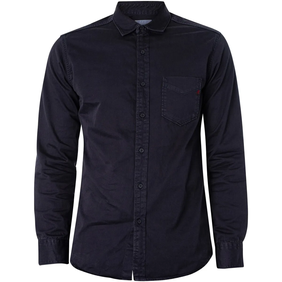 Camisa Con Bolsillo En El Pecho