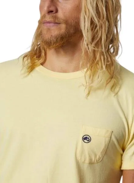 Camiseta Altonadock con bolsillo en el pecho amarillo para hombre