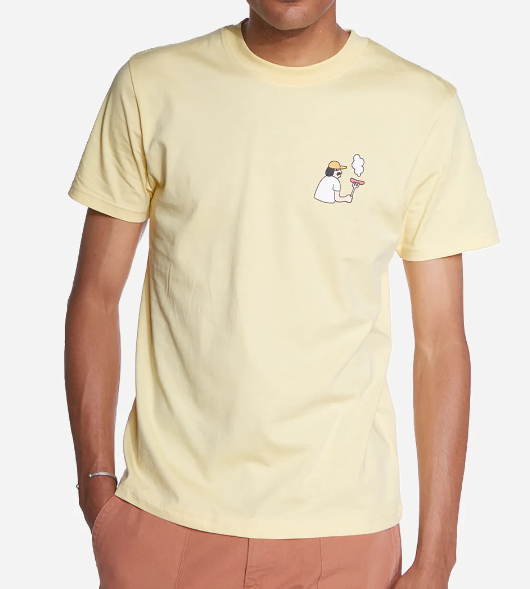 CAMISETA BBQ AMARILLA