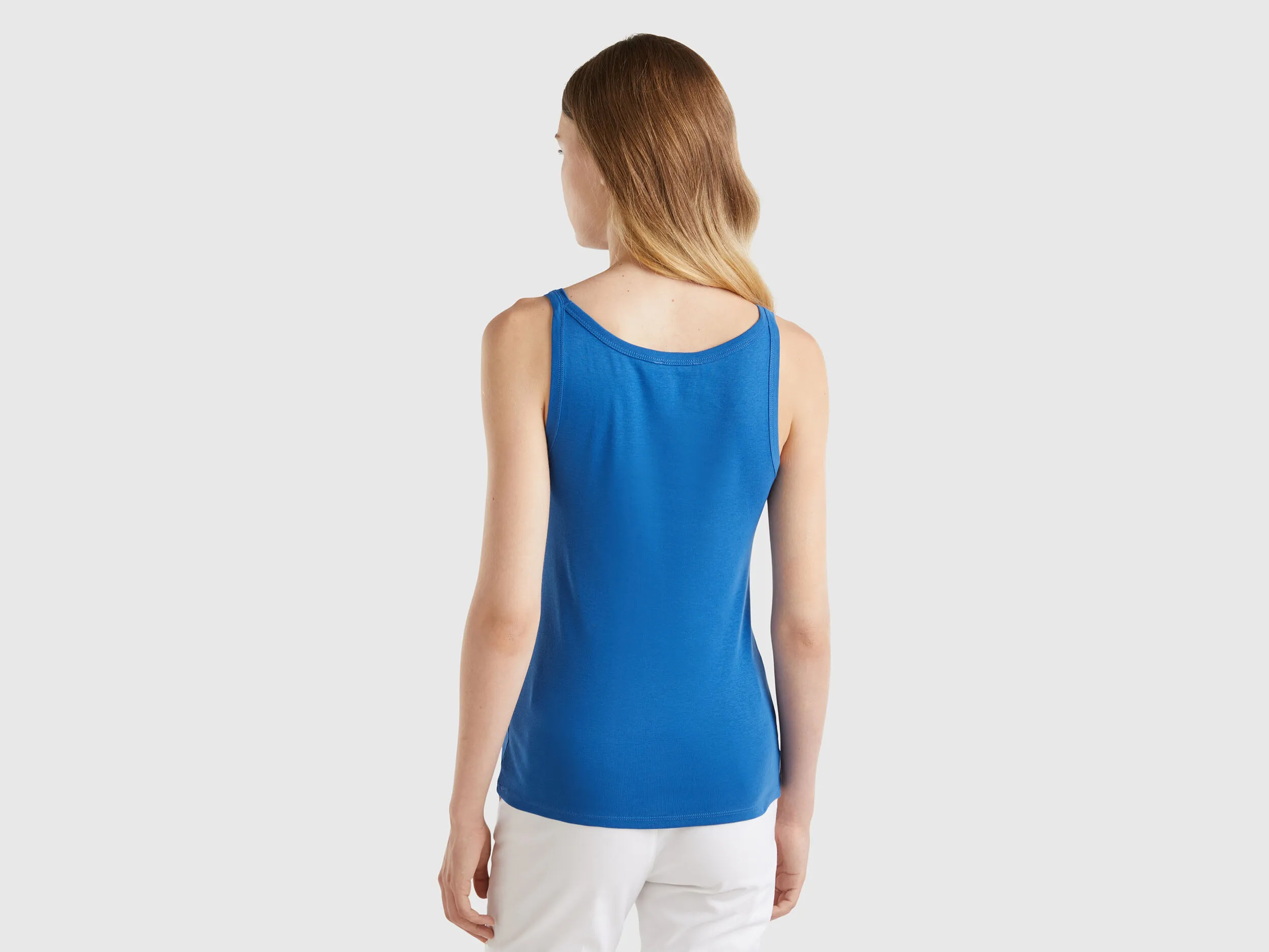 Camiseta de tirantes azul Air Force de 100 % algodón