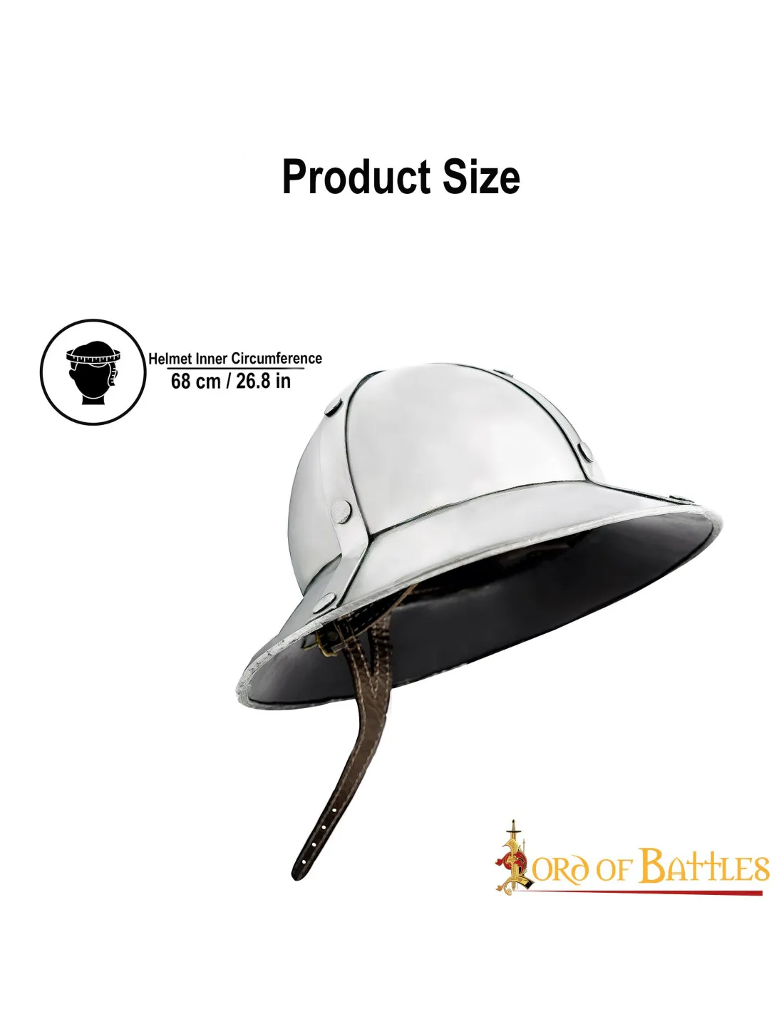 CASCO DE INFANTERíA KETTLE S. XIIIXIV, CON FORRO DE CUERO