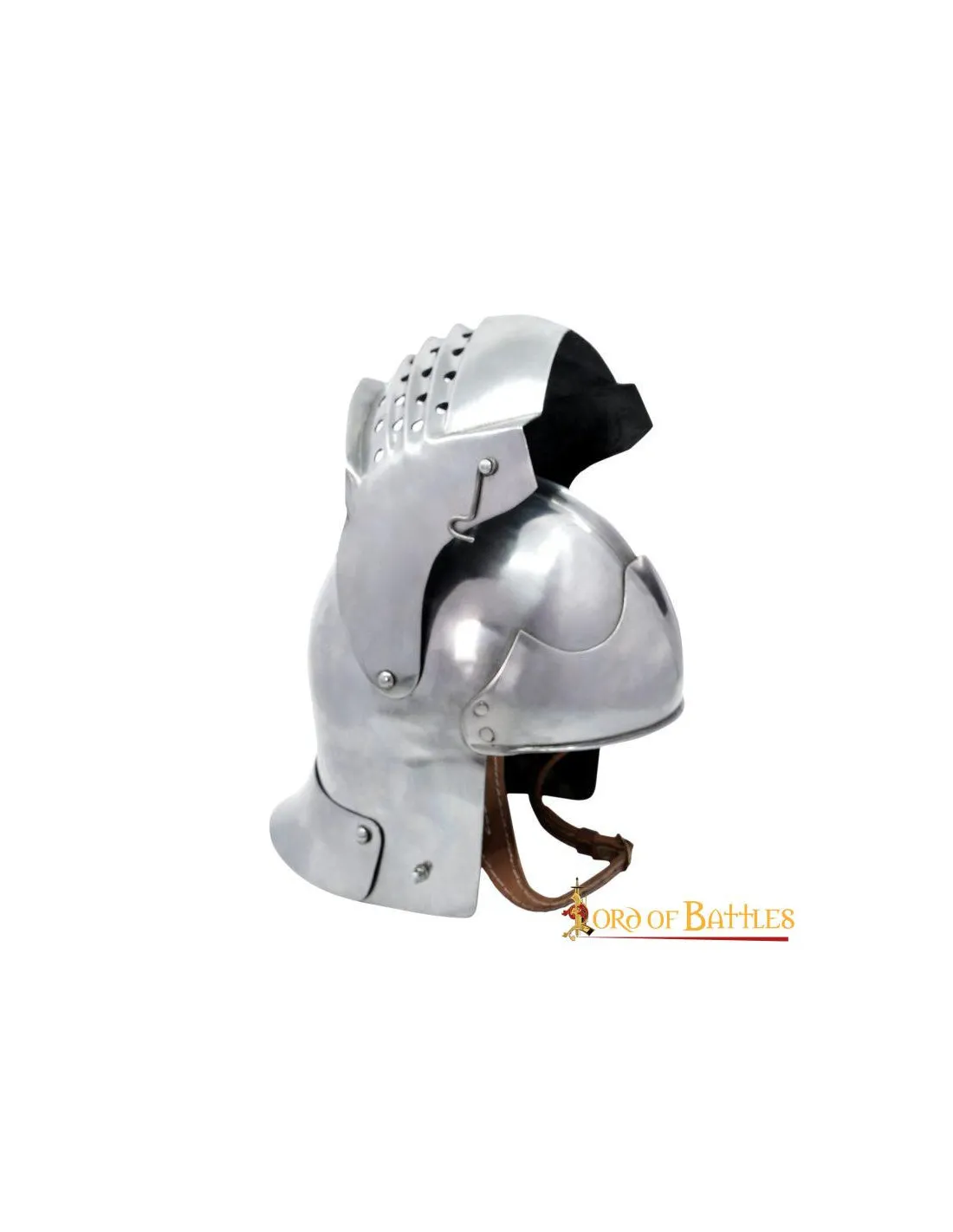 Casco Sallet Italiano con forro acolchado
