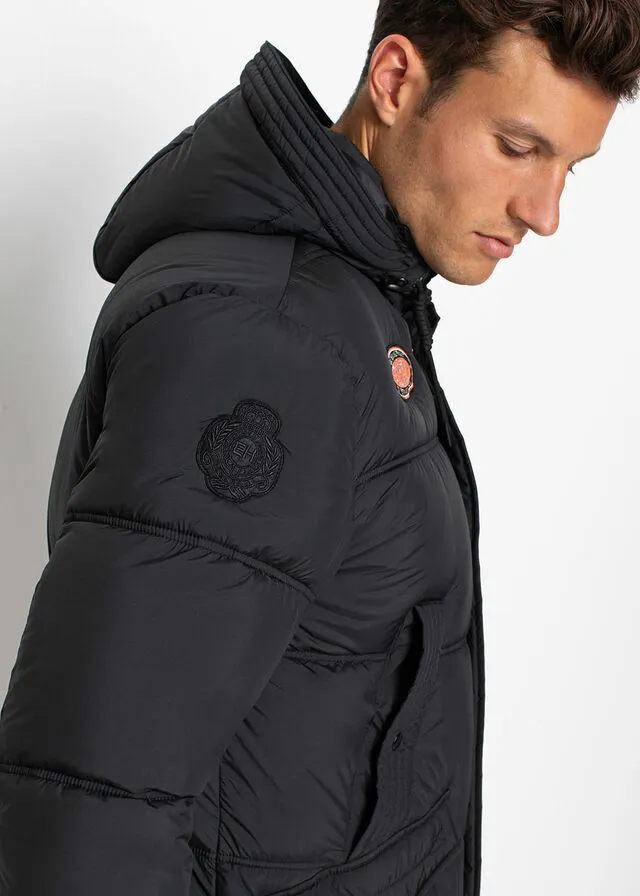 Chaqueta para exteriores con capucha Negro