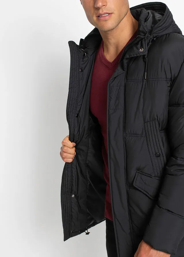 Chaqueta para exteriores con capucha Negro