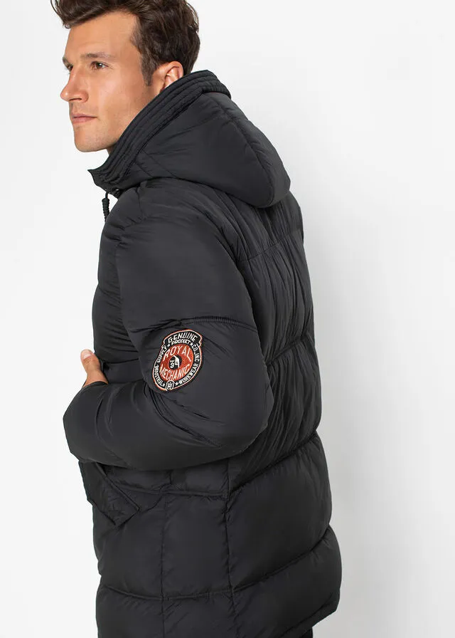 Chaqueta para exteriores con capucha Negro