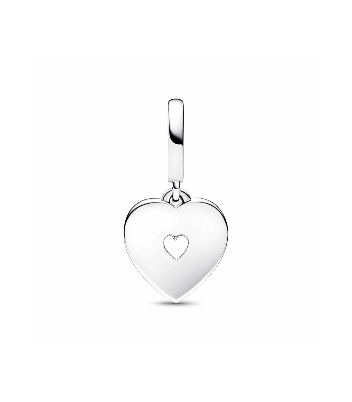 CHARM COLGANTE PANDORA DOBLE CORAZóN BLANCO ANACARADO  792649C01
