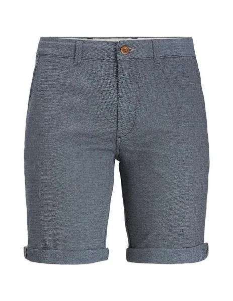 Chinos cortos grises de corte regular fit