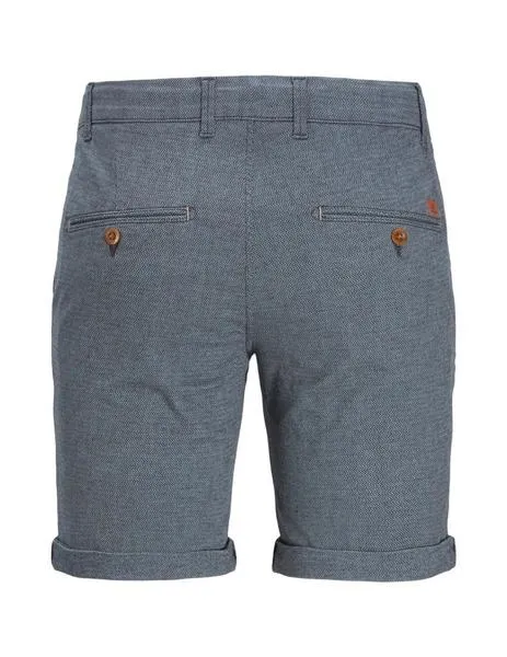 Chinos cortos grises de corte regular fit