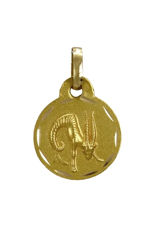 Colgante oro amarillo 18K horóscopo capricornio 125_0264CAPRICORNIO