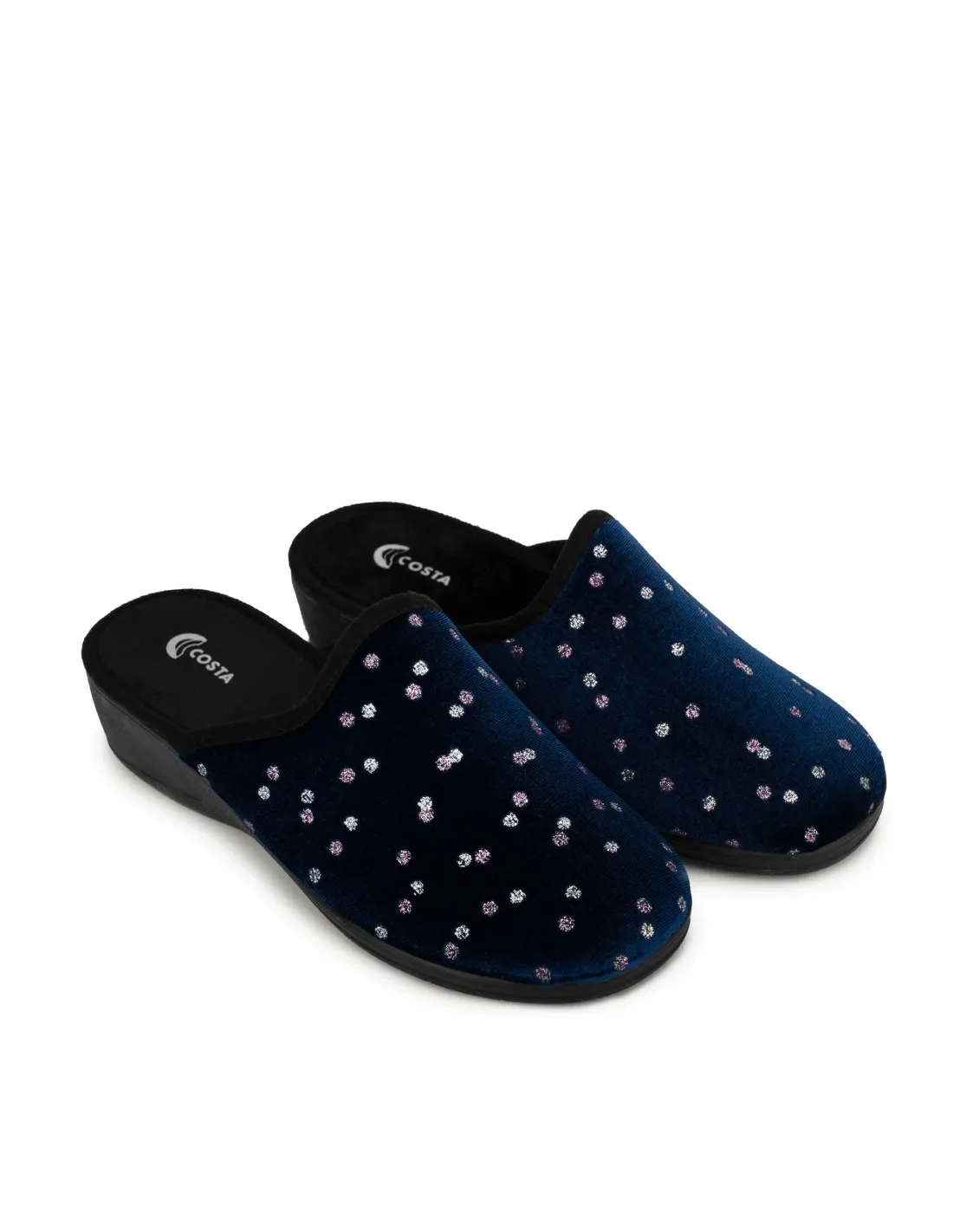 COSTA Zapatillas Casa Descalzas Cuña Azul