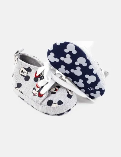 Disney Zapatilla gris estampada