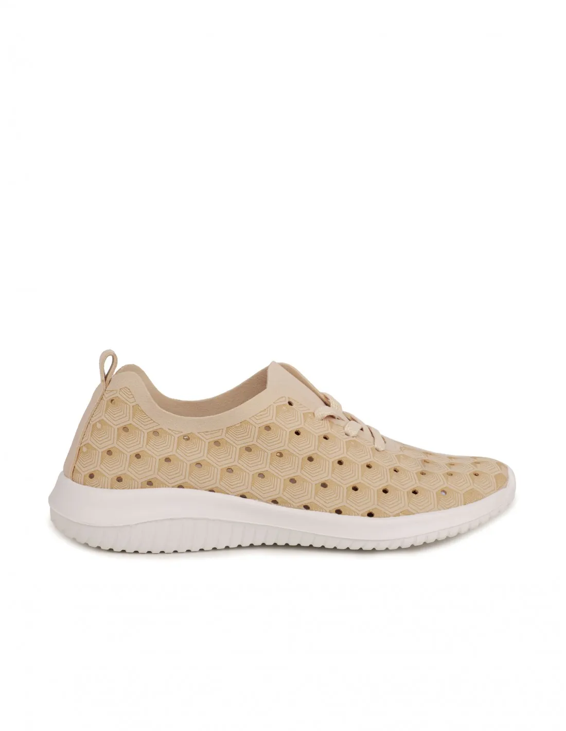 ECOLIGEROS Zapatillas Vestir Caladas Beige