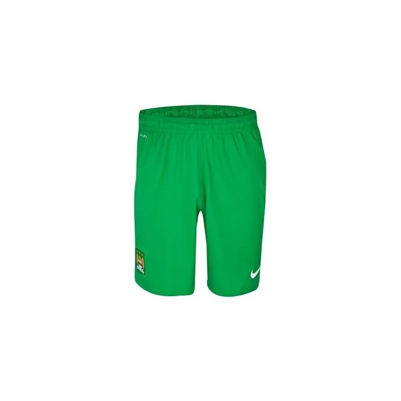 El Manchester City cortos de portero verde 2013/14 Nike
