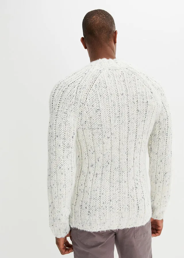 Jersey Blanco lana jaspeado