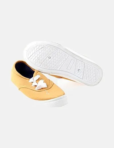 Lefties Zapatilla tela mostaza