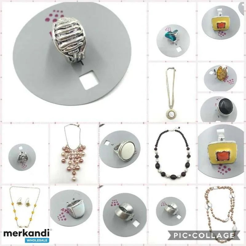 LOTE DE BISUTERíA  ANILLOS, COLLARES, PENDIENTES, PULSERAS Y ACCESORIOS PARA EL PELO  NUEVO STOCK 2023