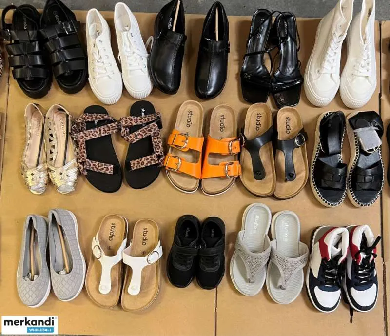 Nueva mezcla Fraser marca del grupo Studio sandalias de moda para señoras, cuña, lona.