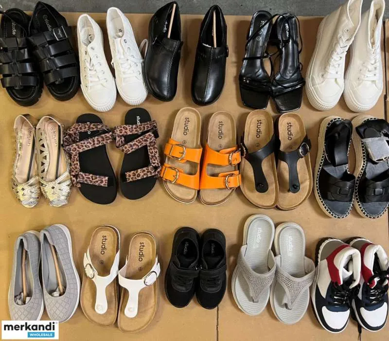 Nueva mezcla Fraser marca del grupo Studio sandalias de moda para señoras, cuña, lona.
