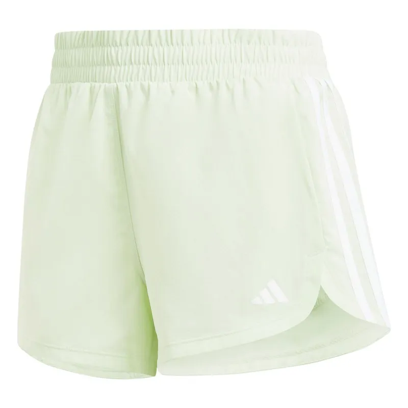 PANTALONES CORTOS ADIDAS PACER 3STRIPES WOVEN MIDRISE YELLOW