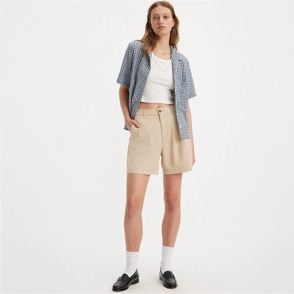 PANTALONES CORTOS BEIGE LEVIS PLEATEDNEUTRAL 25