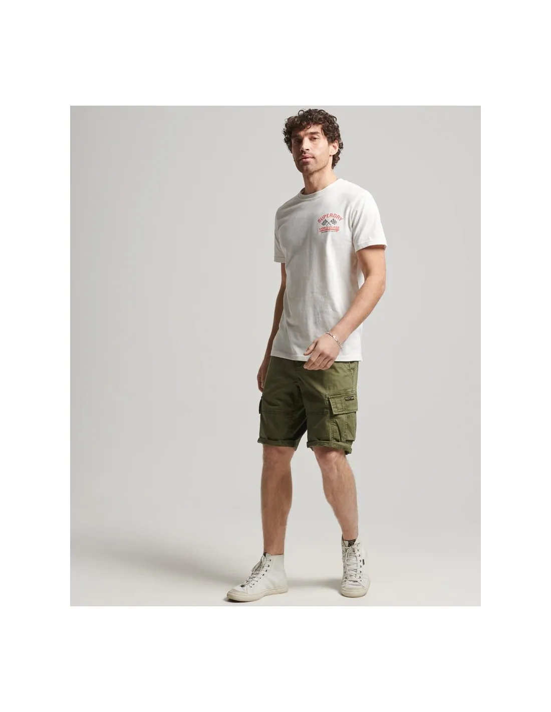 Pantalones cortos cargo de algodón orgánico Core de Superdry