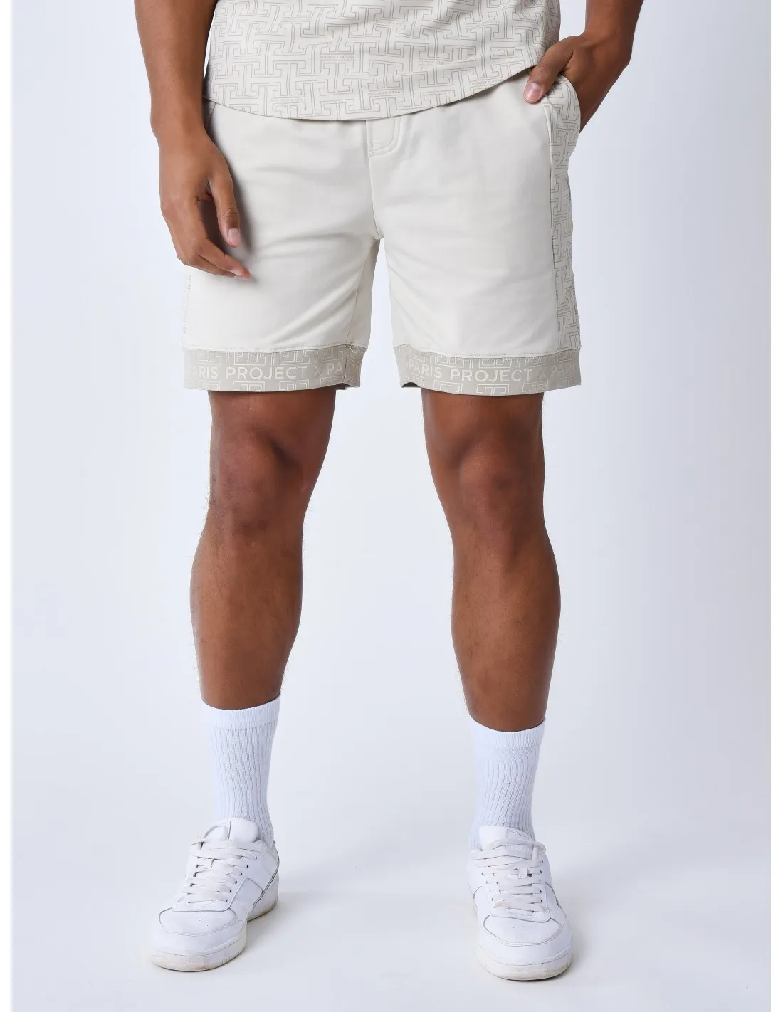 Pantalones cortos con estampado de laberinto de Project X París