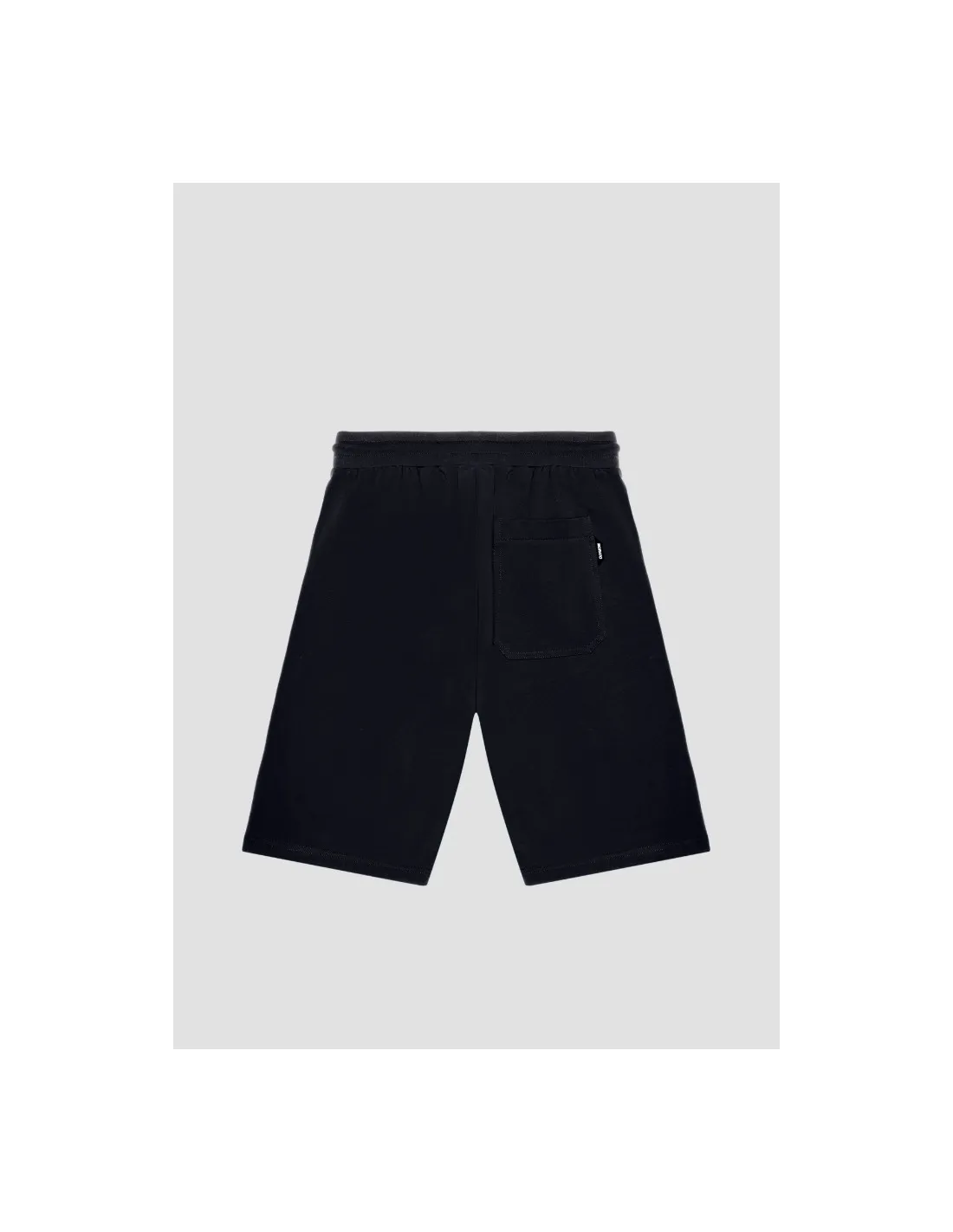 Pantalones cortos de felpa regular fit de algodón elástico con estampado del logotipo de goma de Antony Morato