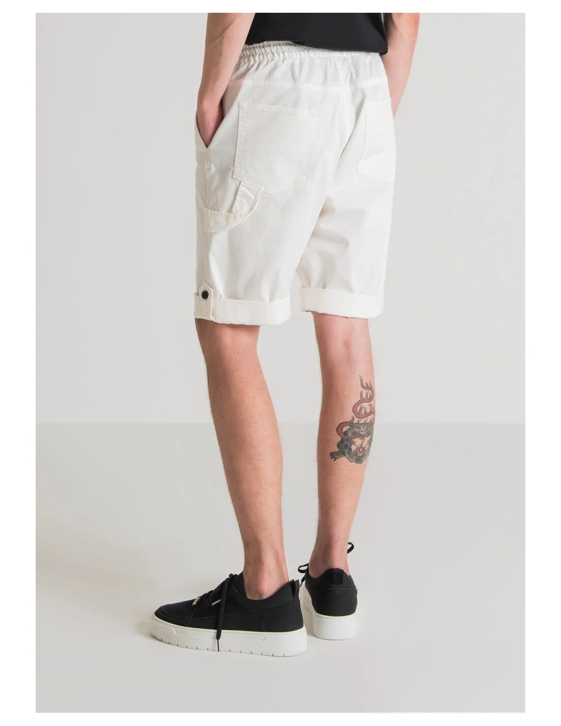 Pantalones cortos regular fit “james” de algodón stretch y elástico en la cintura de Antony Morato