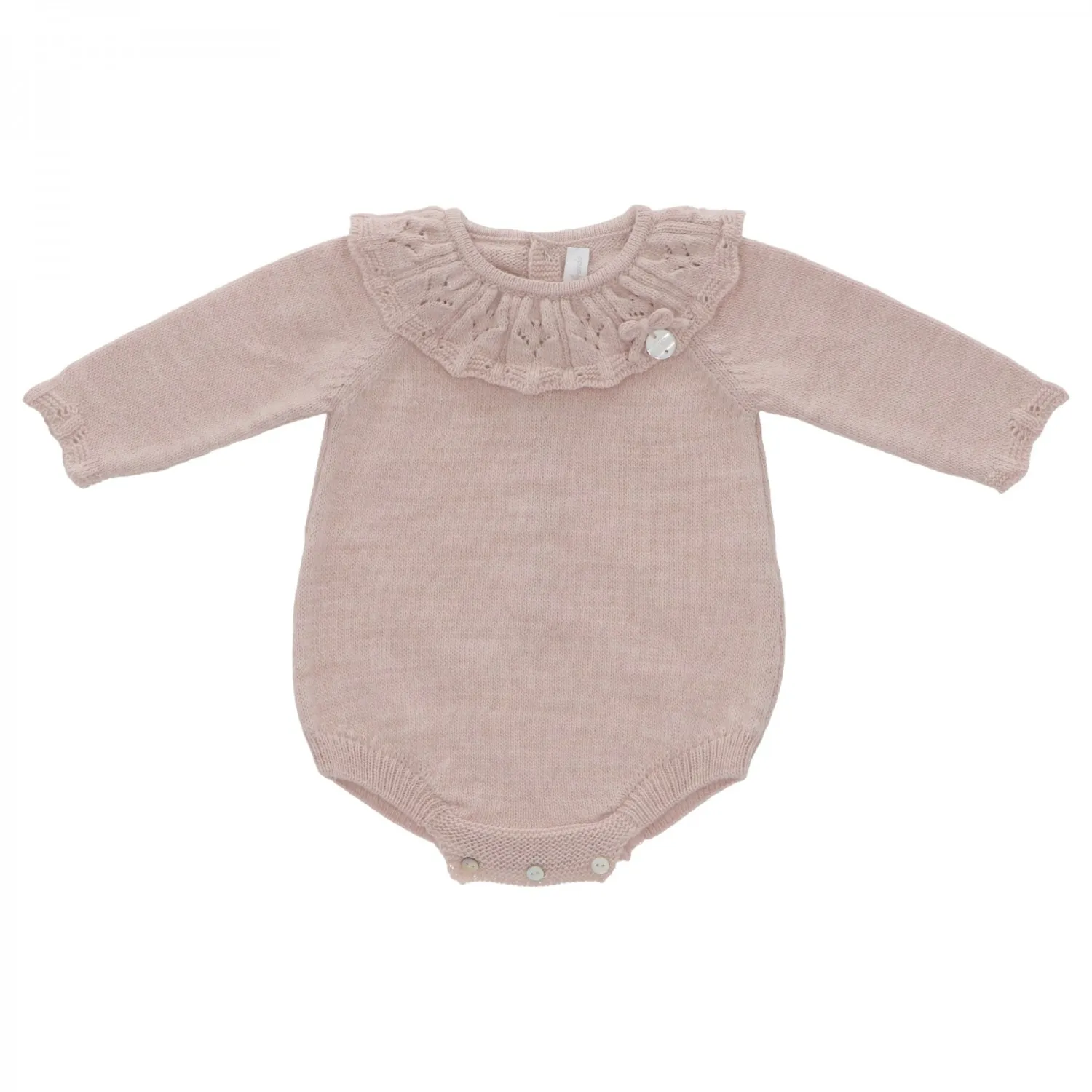 Pelele para niña de punto colección Fleur
